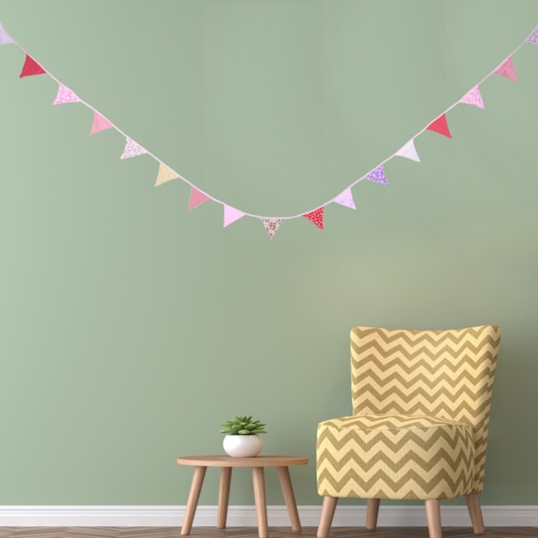 Tyg Banner Farget Vimpel Flagg Triangel Bunting Hengende For