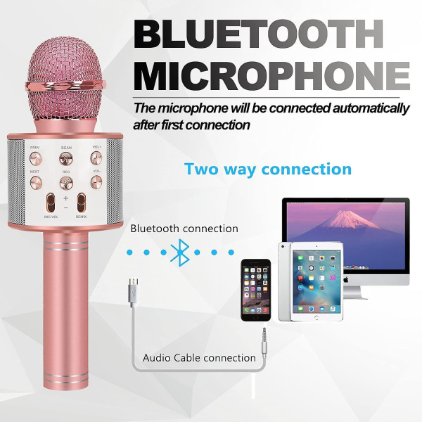 Bluetooth trådløs karaokemikrofon, Party Favor F