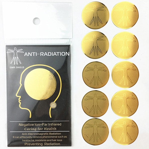 10 kpl Puhelin Säteilynsuojakalvot, EMF-suoja Anti-säteily Shield Neutralizer Blocker