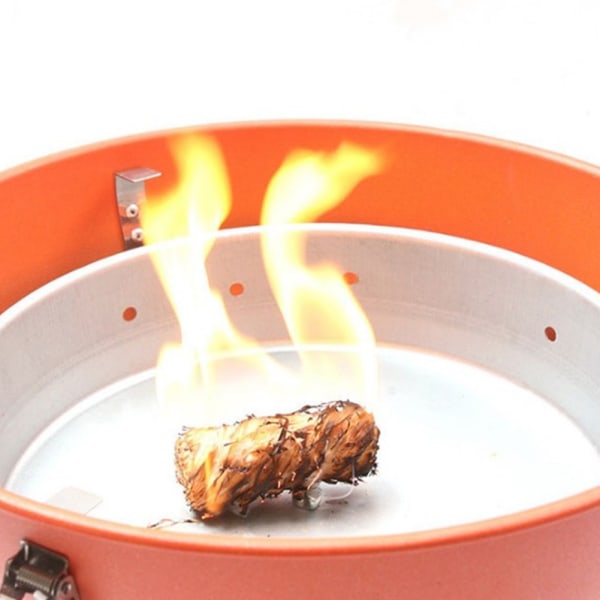 Träullständare for eldstäder Bärbar brandfarlig tennsticka for BBQ-grill 64 st