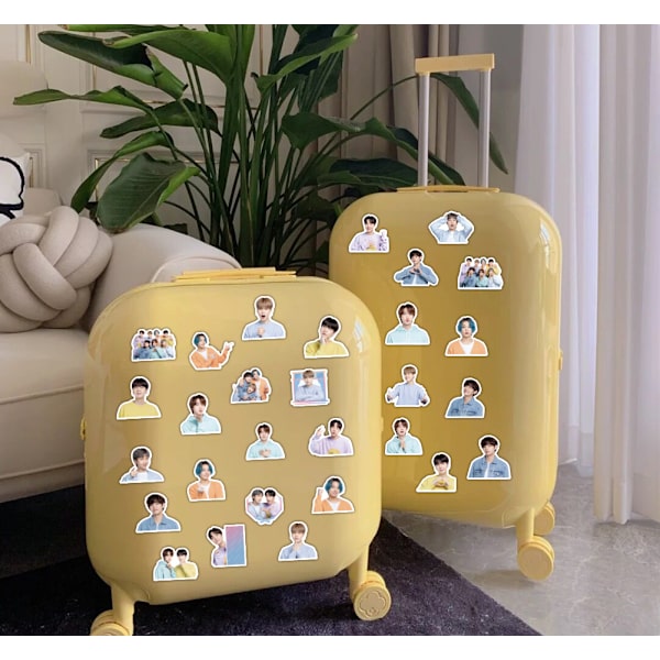 40 kpl BTS-tarrat paket Matkatavaroiden, Rullalaudan, Puhelimen, Kannettavan Tietokoneen, Pyörän, Seinän, Kitaran, DIY-Scrapbookingin Jne. Varten