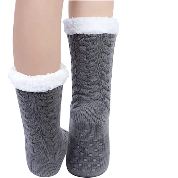 2 paria sukkia Lämpimät majasukat Talvisukat Pörröiset sukat