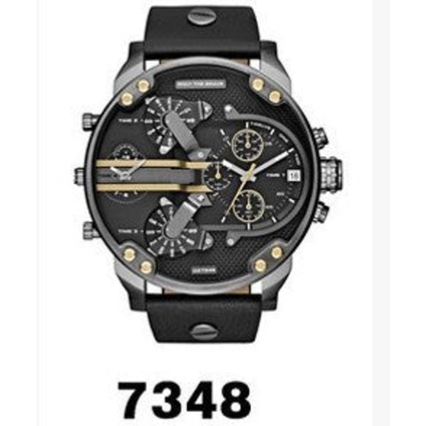 Ur Personlighed Stort Urskive Ur Trend Metal Quartz Ur 7348 belt