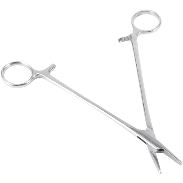 18 cm nålhållare, suturtång i rostfritt stål, kirurgisk pincett for veterinärt bruk