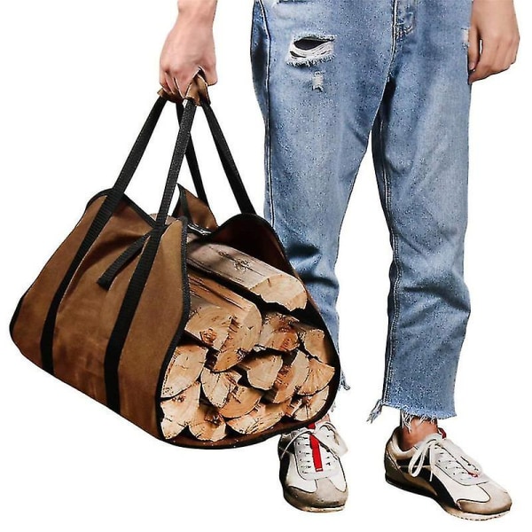 Bærbar brændeopbevaringspose Bærbar holdbar taske
