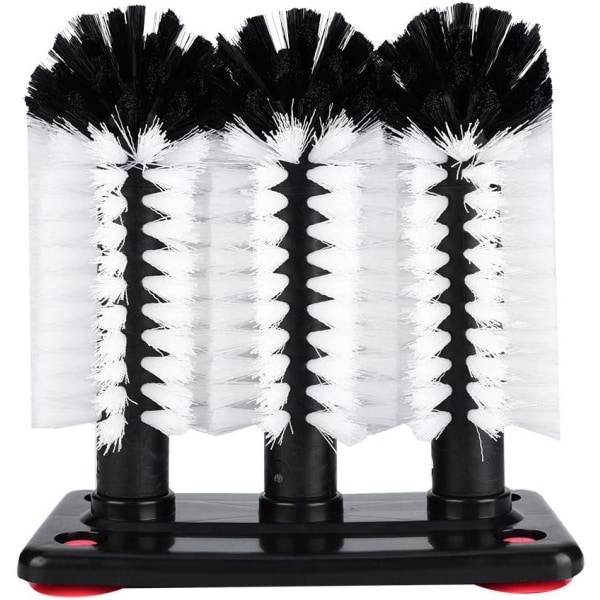 3 Brush Glass Cleaner, Multipurpose Glass Brush