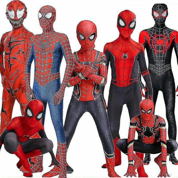 Barn Vuxen Spiderman Cosplay Costume_s Raimi Spiderman 170cm