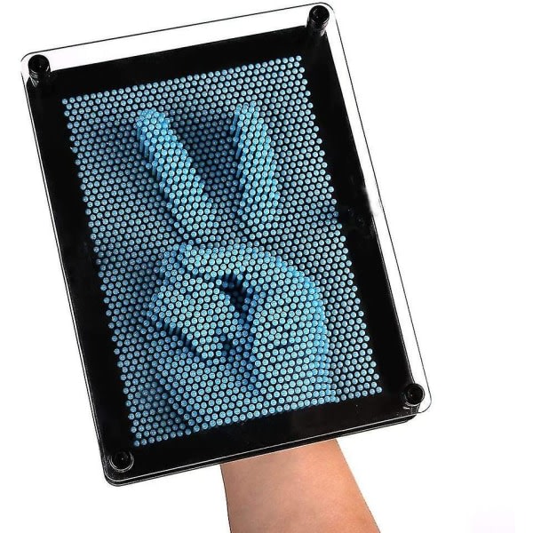 3D-kynsikuva Pinart-kuva Pinpressions Veistos Retro-metallinen kynsilelu (sininen), 9,5 * 12,5 cm