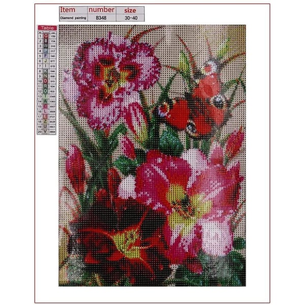 Pxcl Diamantmaleri Diamantmaleri Blomster Diamantmaleri 5d Diamantmaleri Diamantbroderi Fuld sæt Diamantbillede Diamantmaleri