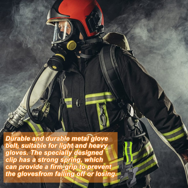 2 st Firefighter arbetshandskhållare, taktisk bälteshandskehållare,