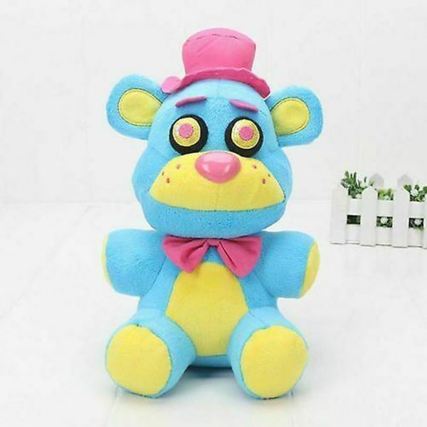 Fem Nætter Hos Freddy's Fnaf Gyser Spil Børn Plushie Legetøj Plys Dukker Gave Top Blue bear