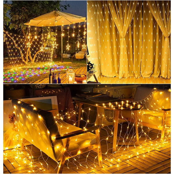 LED Fairy Lights Outdoor 320 LED Fairy Lights Net Light Cu