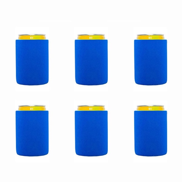 6 st Ölburkskylare/Ärmar Mjuk Isolerad Återanvändbar Hållare Blue