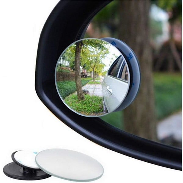 2-pack HD-bilspeglar 360 runda automatiska speglar, justerbara