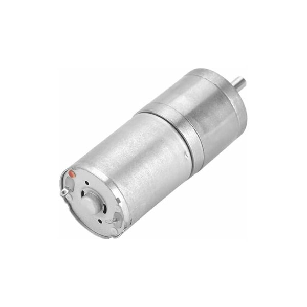 DC-vekselmotor 25 mm DC 12V 25GA-370 Låghastighets metallvekselmotor for elektronisk lås (12V 500RPM)