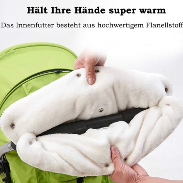 Barnevogn håndvarmere, med fleece inni, pustende, vindtett