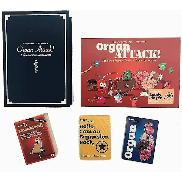 Organ Attack brætspil kortspil for 2-6 spillere - Sjov for hele familien [YD]