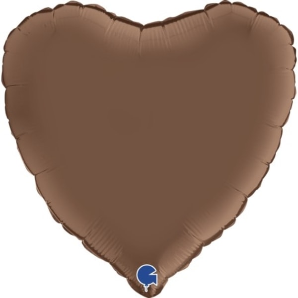 Folieballong - Hjärta 45 cm Satin Chocolate multifärg