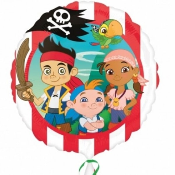 Folieballong - Jake & The Pirates 45 cm multifärg