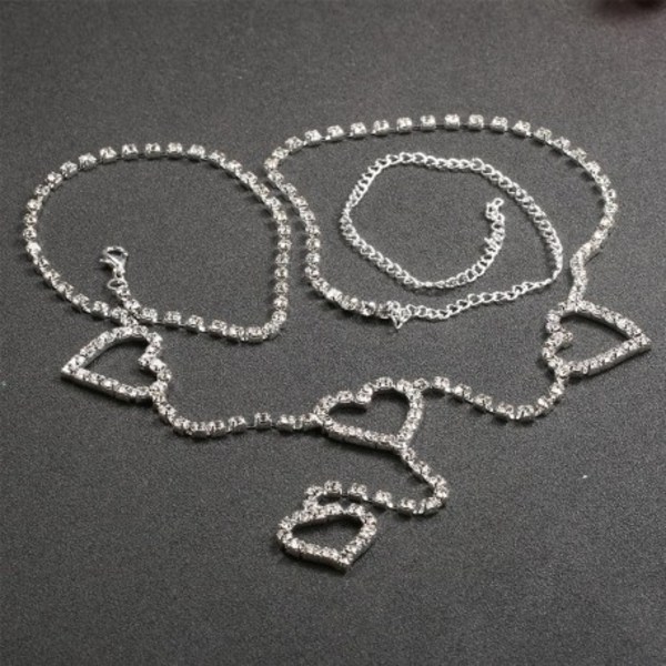 Body Chain Strass Silver