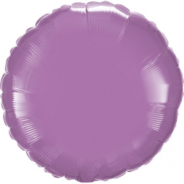 Folieballong Rund Ljuslila 45 cm multifärg