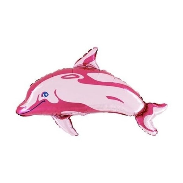 Folieballong - Delfin Rosa Shape Rosa