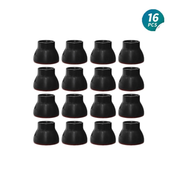 Tysta Stolsbensskydd i Silikon & Filt – För Sneda och Raka Ben, Golvskydd (16/32-pack)