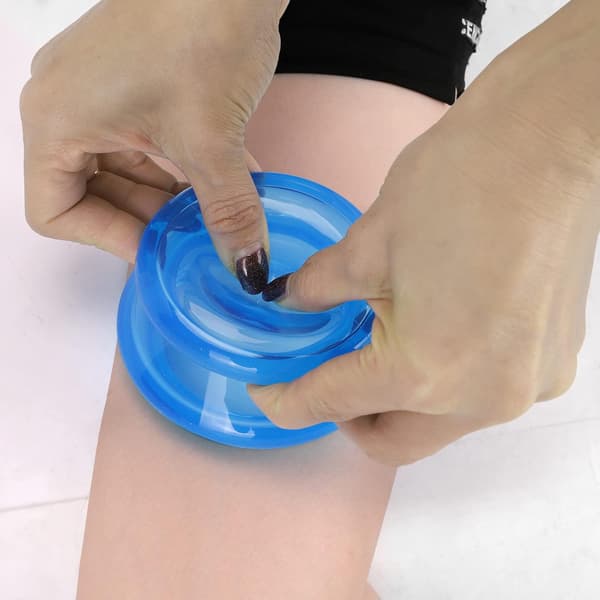 4-delt Silikone Kop Sæt til Cupping – Massagekopper til Muskel- & Ledsmerter og Cellulite Reduktion LightRed 4PCS