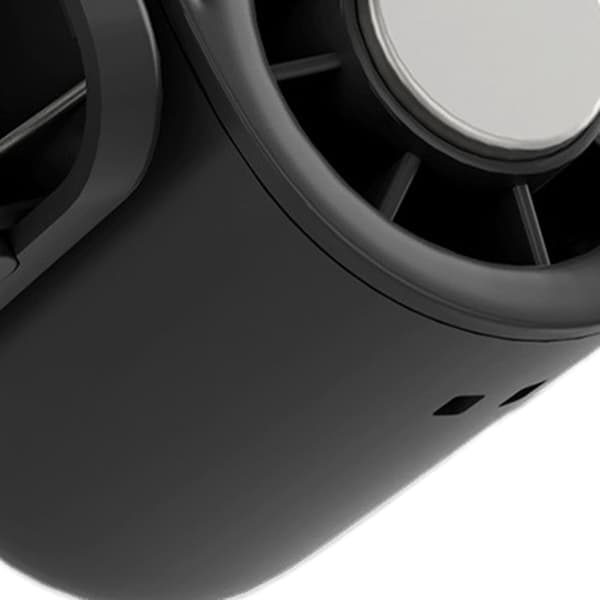 Halvleder køleclipsventilator, USB genopladelig, 100 hastigheder, 360° justerbar, bærbar køleventilator White