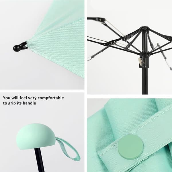 Automatic Folding Umbrella with UV Protection – Compact Windproof Umbrella for Sun & Rain grön