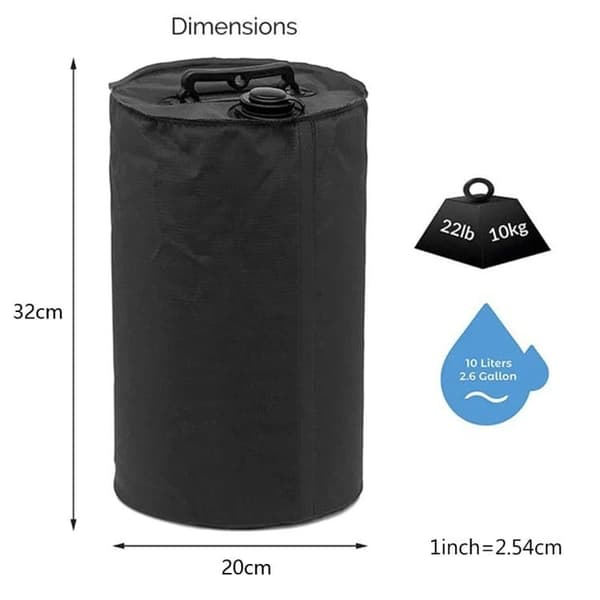 Pavillon sandsække/Telt sandsække Black 1 Pack