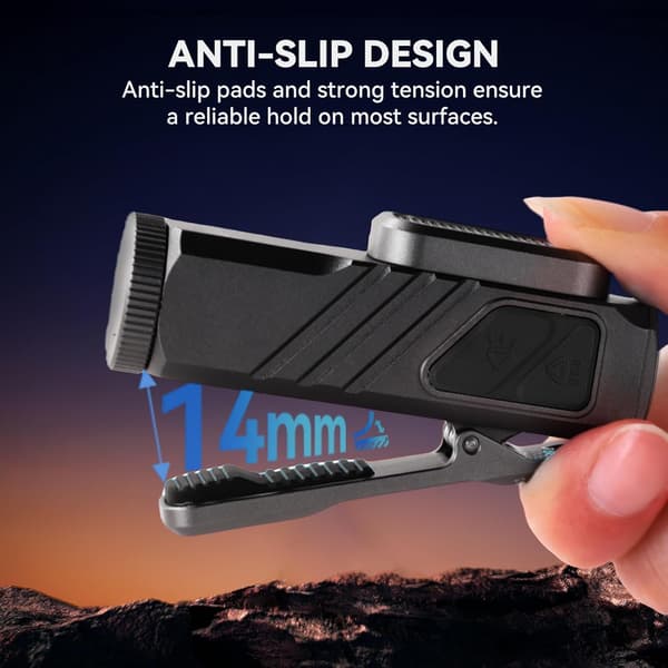 Sofirn ST10 Rechargeable LED Flashlight, 1000 Lumens, 660nm Red Light, USB-C, Magnet and Pocket Clip