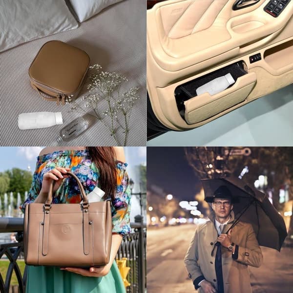 Elegant Automatisk Paraply 90cm til Stilbevidste Beige