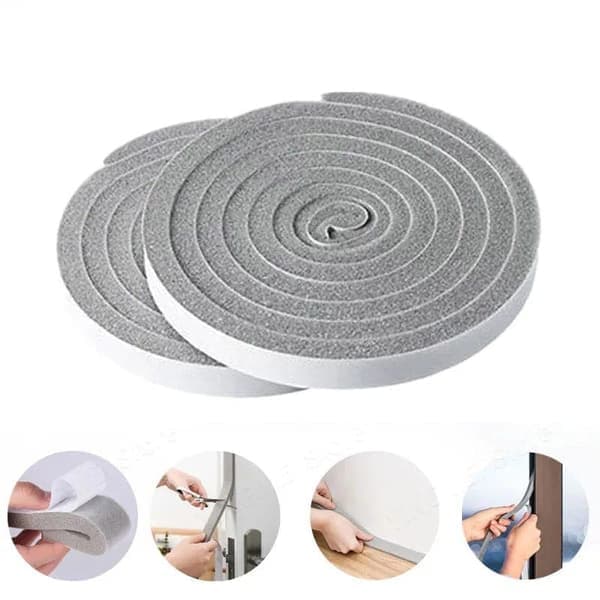 Self-adhesive silicone sealing strip - Waterproof/windproof/soundproof 10*15*2000MM