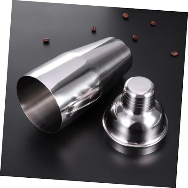 Cocktail sæt Dobbelt shaker 750ml Rustfrit stål Sølv 4 dele