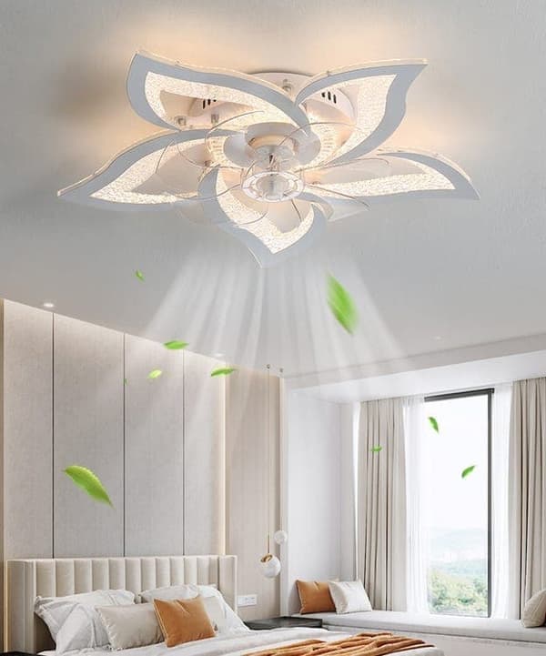 LED Lighting/Ceiling Fans Dimmable Ceiling Lamp Silent Fan Lamp, with Remote Control