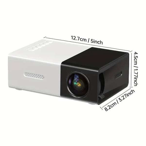Mini Projektori 1080P HD 3D-tekniikalla – USB/AV/IOS/Android-yhteensopiva