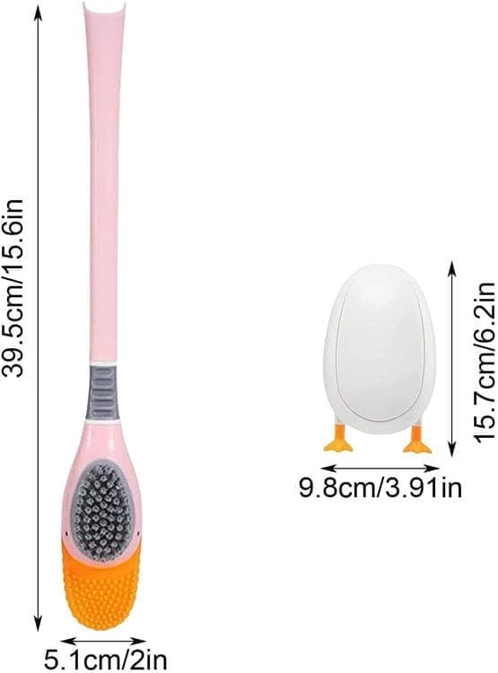 Toiletbørste med Opbevaringskrog Pink