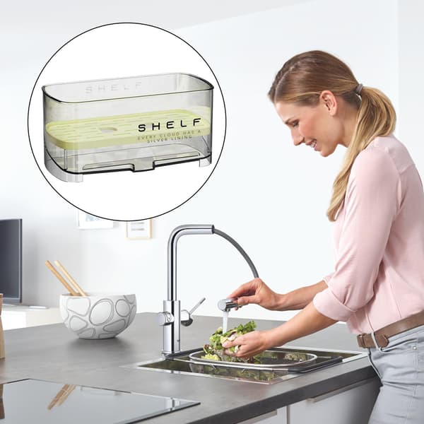 Dish Drying Rack – Removable Holder | Storage for Dish Organization – For Housework, Kitchen Routines, Sink Hygiene, and Daily Use grön