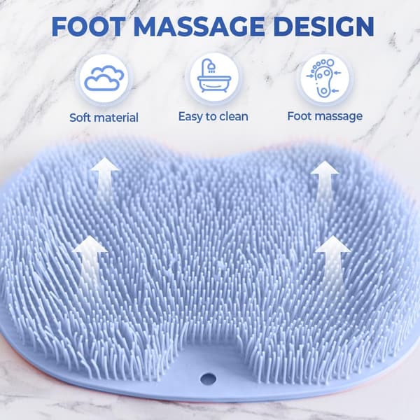 Fot- och ryggskrubbare för duschen Blue 1 Piece