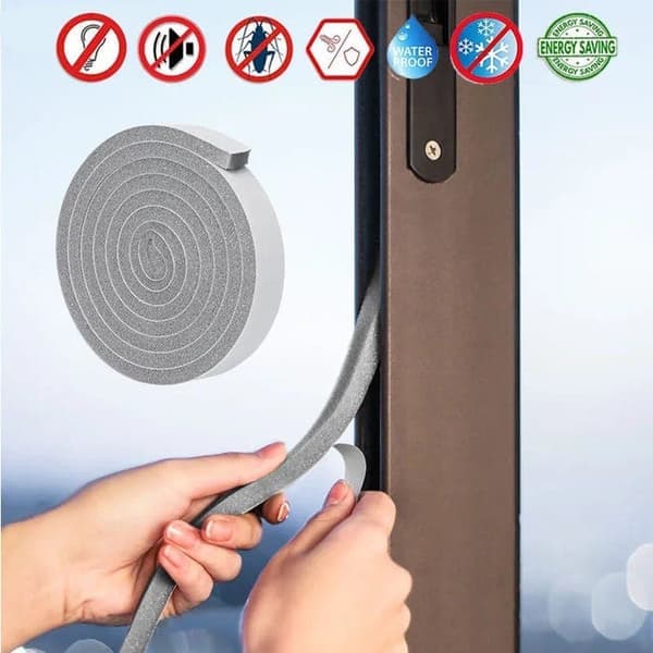 Self-adhesive silicone sealing strip - Waterproof/windproof/soundproof 10*30*2000MM