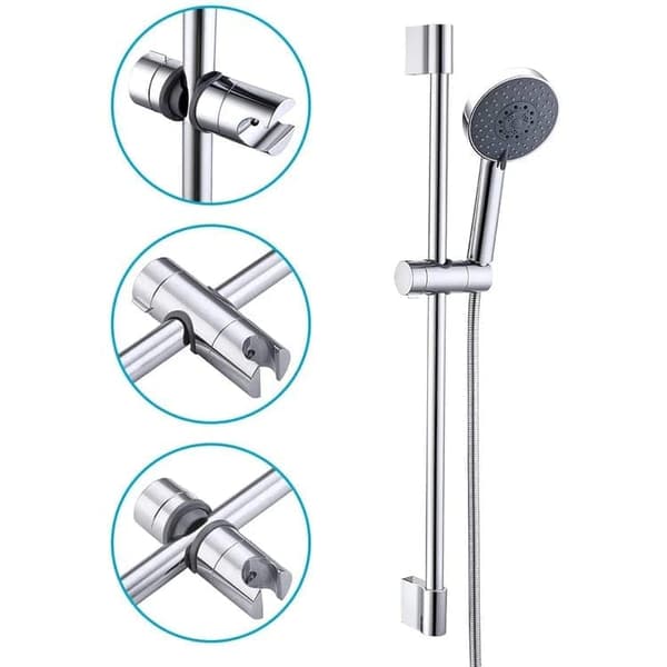 Handduschhållare för duschstång justerbar 20-25mm ABS– Reservdel för Handdusch