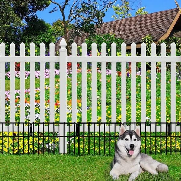 Bærbart hundehegn - Havehegn 10-pak, justerbart havehegn til camping og terrassehegn til kæledyr