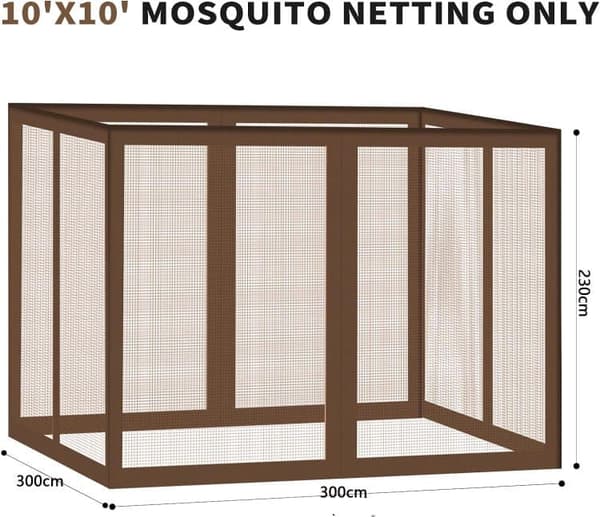 Mosquito Net for Garden Gazebo, Universal Replacement Mosquito Net for Gazebo