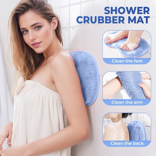 Fot- och ryggskrubbare för duschen Blue 1 Piece