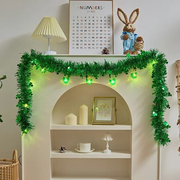 Easter Egg LED Light String 2m/4m with 10-20 Lights, Battery-Powered Decorative Lamp for Party and Home 2M 10LED-USB