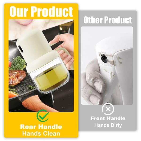 Sprayflaske til olie/eddike 180 ml Beige