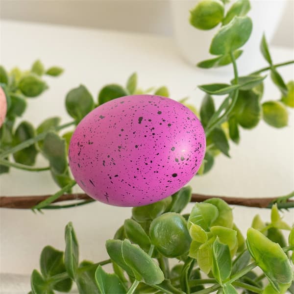 1/2-Pack Easter Garland 170 cm – Garland with Easter Eggs for Easter Decoration, Kitchen, Wall & Easter Party 1-Pack