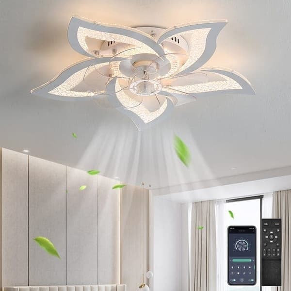 LED Lighting/Ceiling Fans Dimmable Ceiling Lamp Silent Fan Lamp, with Remote Control