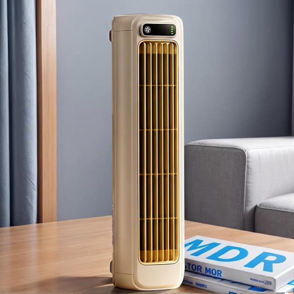 Bærbar Aircondition LED Display 3 Hastigheder Genopladelig Mini Luftkøler Bordventilator Touch Kontrol Køleventilator til Hjemmekontor Gray